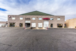 Lennox HVAC building in St. George with load and unload ramps