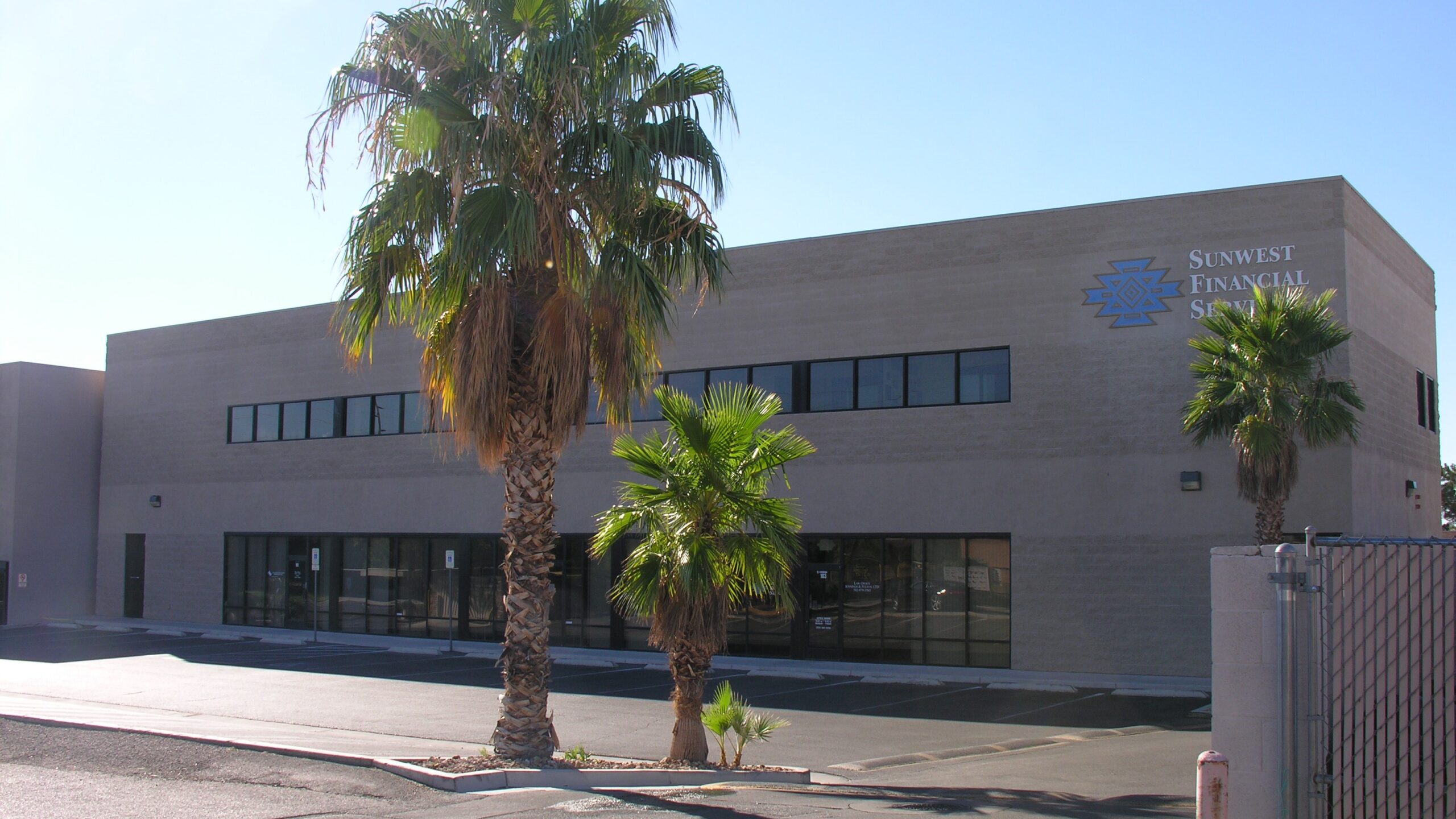 Brick commercial building listed with NAI Vegas