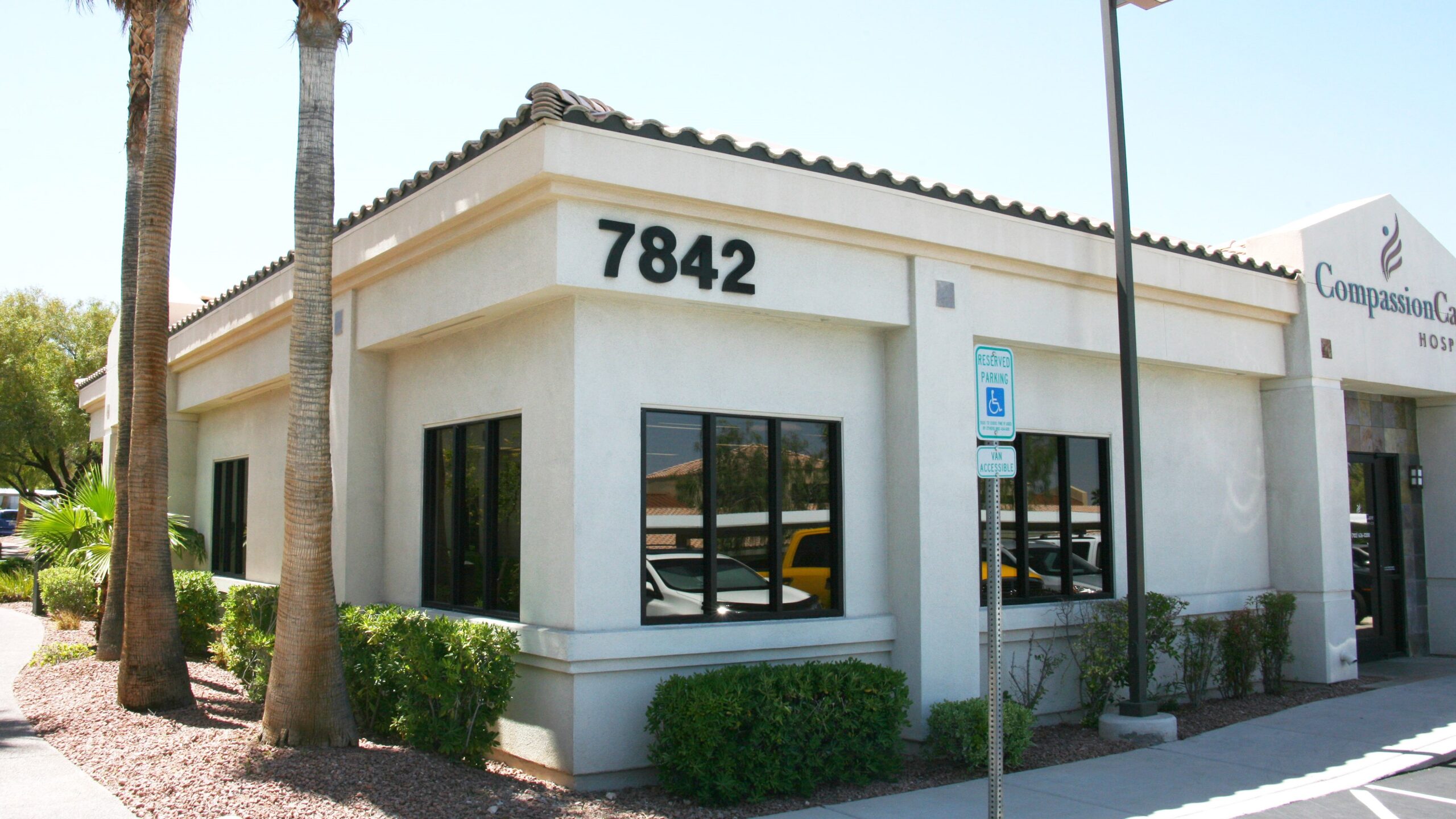 White commercial real estate building in Las Vegas, Nevada
