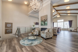 Entry of luxury assisted living facility in Kaysville, Utah