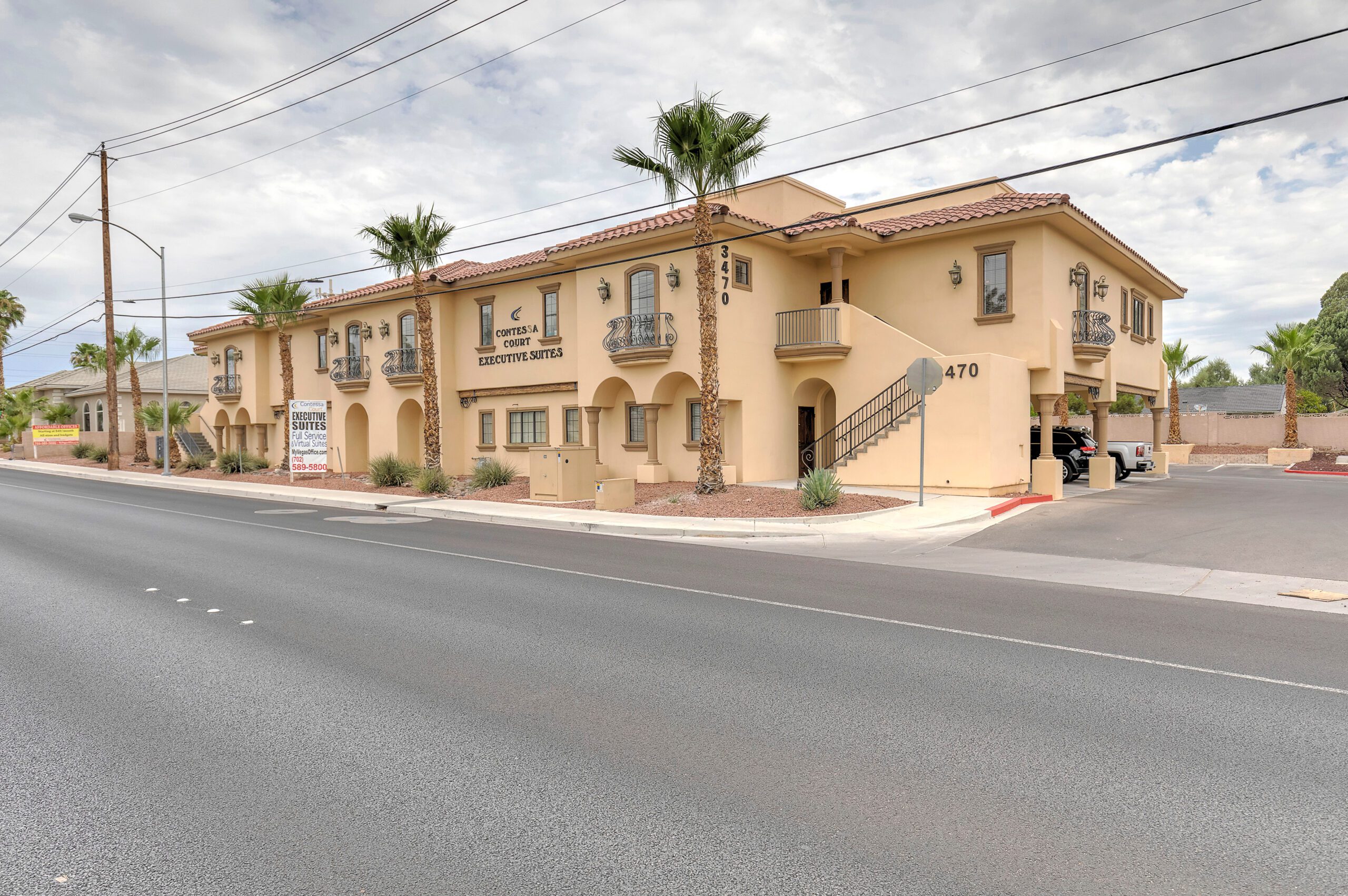 Las Vegas commercial real estate street view on Russell Road