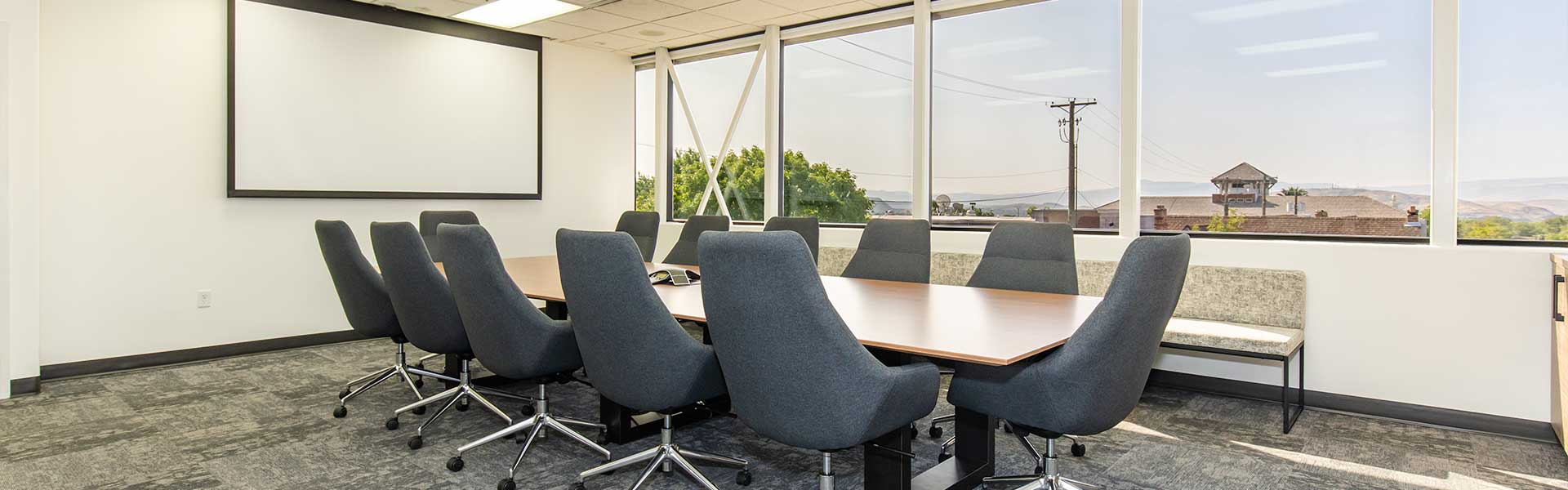conference room inside NAI Excel building in St George