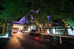 Artisan Hotel in Las Vegas at night