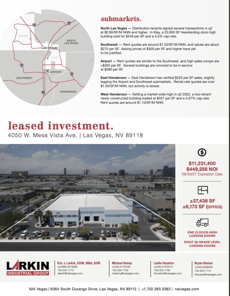 Industrial Tenant Perspective NAI Excel Commercial Real Estate